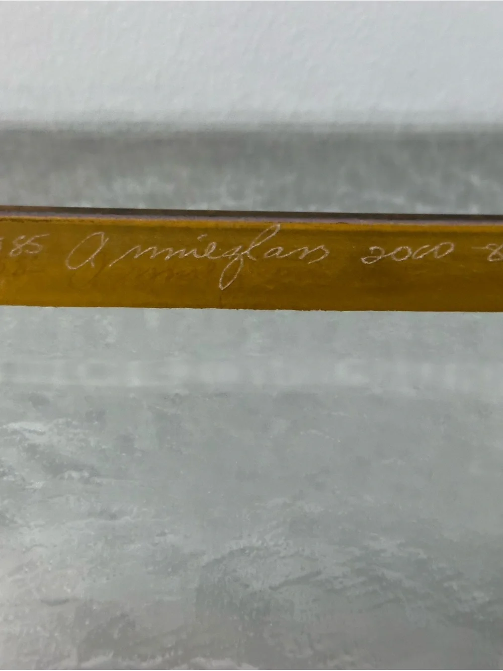 Annieglass Roman Antique Rectangular Glass Tray 24K Gold Rim⁠